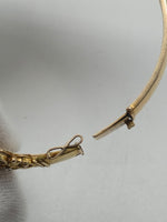 Laden Sie das Bild in den Galerie-Viewer, Antiker Gold-Armreif mit Smaragden und Diamanten - Historismus - 14K

