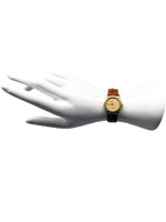 Laden Sie das Bild in den Galerie-Viewer, Ebel 1911 Damenarmbanduhr – 18 Karat Gelbgold | Quarz | Lederarmband | 879901
