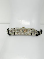 Laden Sie das Bild in den Galerie-Viewer, Armbanduhr Art Deco aus 999er Platin mit Diamanten Walser Wald

