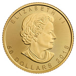 Laden Sie das Bild in den Galerie-Viewer, Goldmünze 1 Unze Maple Leaf 50 Dollar versch. Jahrgänge
