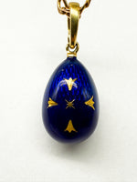 Laden Sie das Bild in den Galerie-Viewer, Fabergé Ei Anhänger Gelbgold 750 / 18K mit Emaille, limitiert
