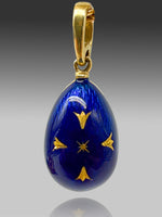 Laden Sie das Bild in den Galerie-Viewer, Fabergé Ei Anhänger Gelbgold 750 / 18K mit Emaille, limitiert
