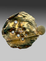 Laden Sie das Bild in den Galerie-Viewer, 585er Gelbgold Brosche mit Opal
