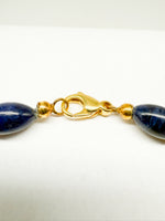 Laden Sie das Bild in den Galerie-Viewer, Gelbgold Armband 585er mit Lapislazuli
