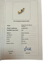 Laden Sie das Bild in den Galerie-Viewer, Ring 585er Gelbgold mit grünen Diamanten
