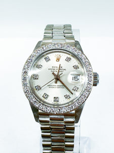 Rolex Lady-Datejust 69174; 26 mm, 18K Weißgold