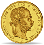 Laden Sie das Bild in den Galerie-Viewer, Kaisertum Österreich, Haus Habsburg, 8 Florin 1892 Kaiser Franz Joseph I.
