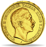 Laden Sie das Bild in den Galerie-Viewer, Goldmünze 20 Mark Wilhelm II v. Preussen (A) diverse Jahrgänge
