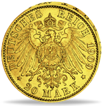 Laden Sie das Bild in den Galerie-Viewer, Goldmünze 20 Mark Wilhelm II v. Preussen (A) diverse Jahrgänge
