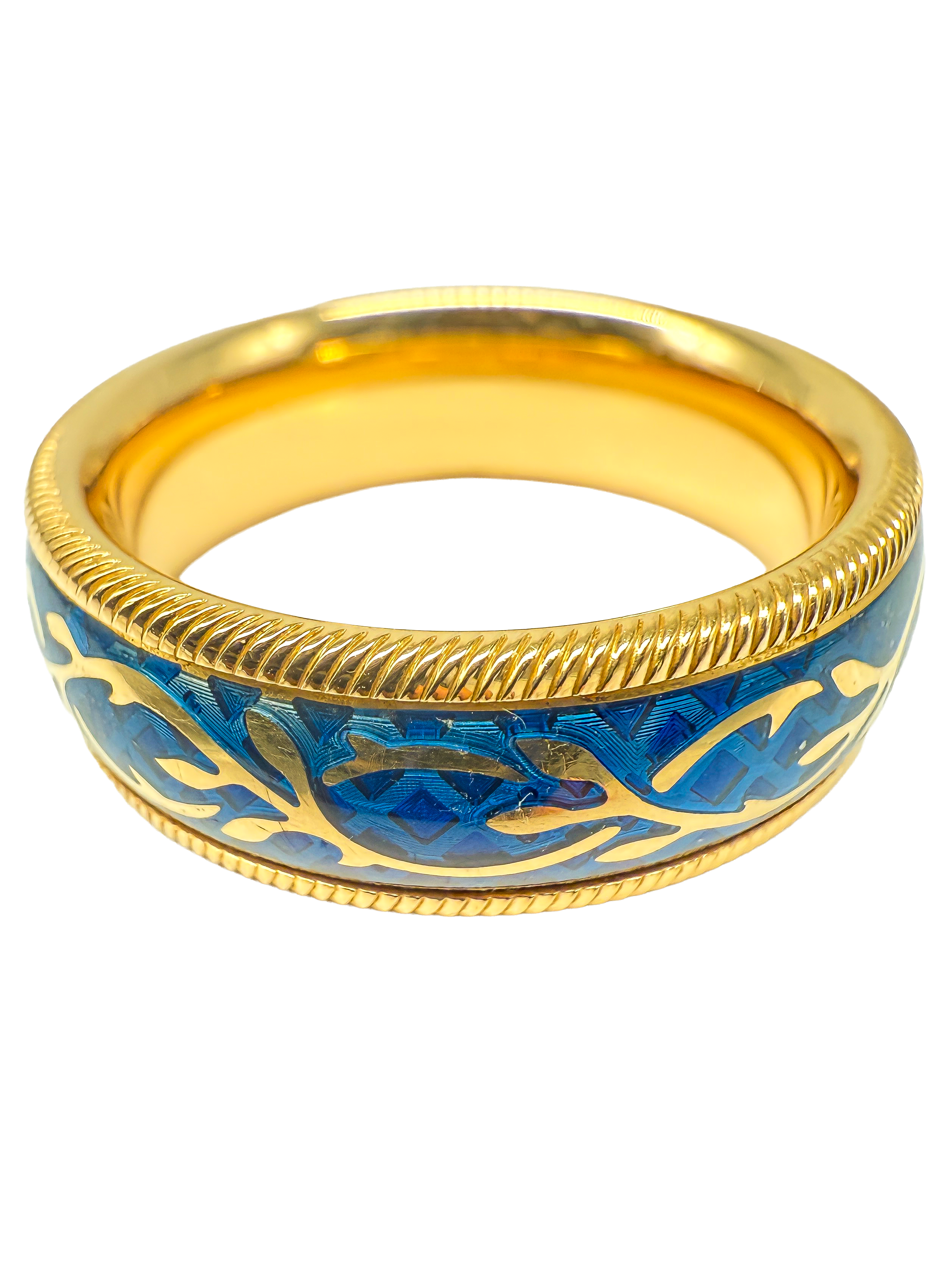 Wellendorff Ring 750er Gelbgold mit Diamanten kaltemaille