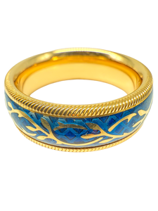 Wellendorff Ring 750er Gelbgold mit Diamanten kaltemaille