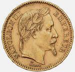 Laden Sie das Bild in den Galerie-Viewer, 20 Francs Napoleon III
