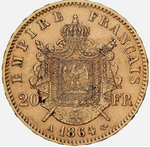 Laden Sie das Bild in den Galerie-Viewer, 20 Francs Napoleon III
