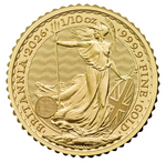 Laden Sie das Bild in den Galerie-Viewer, 1/10 Unze Goldmünze Britannia 2023
