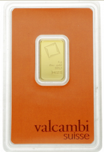 Laden Sie das Bild in den Galerie-Viewer, Valcambi Suisse Gold Barren 5g
