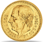 Laden Sie das Bild in den Galerie-Viewer, Centenario Mexiko 2 1/2 Pesos Goldmünze 1945

