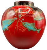 Laden Sie das Bild in den Galerie-Viewer, Royal Doulton Flämbe Rote Vase
