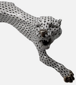 Laden Sie das Bild in den Galerie-Viewer, Herend Porzellan Panther Figur Fischernetz 1. Wahl Schwarz

