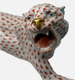Laden Sie das Bild in den Galerie-Viewer, Herend Porzellan Panther Figur Fischernetz 1. Wahl
