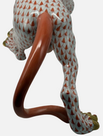 Laden Sie das Bild in den Galerie-Viewer, Herend Porzellan Panther Figur Fischernetz 1. Wahl
