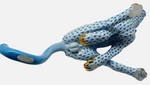 Laden Sie das Bild in den Galerie-Viewer, Herend Porzellan Figur Panther Fischernetz Blau 1. Wahl

