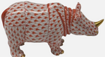 Laden Sie das Bild in den Galerie-Viewer, Herend Porzellan Nashorn Fischernetz Braun 1. Wahl
