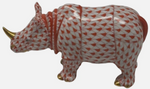 Laden Sie das Bild in den Galerie-Viewer, Herend Porzellan Nashorn Fischernetz Braun 1. Wahl
