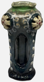 Laden Sie das Bild in den Galerie-Viewer, Antike Amphora Porzellan Vase um 1915 16.5 cm
