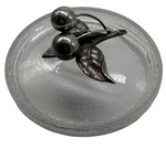 Laden Sie das Bild in den Galerie-Viewer, Edle Glas-Bonbonniere mit Deckel &amp; Kirschgriff
