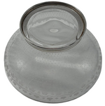 Laden Sie das Bild in den Galerie-Viewer, Edle Glas-Bonbonniere mit Deckel &amp; Kirschgriff
