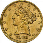 Laden Sie das Bild in den Galerie-Viewer, 5 $ Liberty Head 1906 S Goldmünze (San Francisco)
