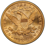 Laden Sie das Bild in den Galerie-Viewer, 10 $ Liberty Head 1892 Goldmünze (Philadelphia)
