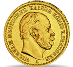 Laden Sie das Bild in den Galerie-Viewer, 1873 Preußen 10 Mark Wilhelm I. 3,54 g Gold
