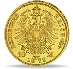 Laden Sie das Bild in den Galerie-Viewer, 1873 Preußen 10 Mark Wilhelm I. 3,54 g Gold
