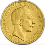Laden Sie das Bild in den Galerie-Viewer, 1893 Preußen 20 Mark Wilhelm II. 7,16 g Gold
