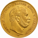 Laden Sie das Bild in den Galerie-Viewer, 1888 Preußen 20 Mark Wilhelm I. 7,17 g Gold
