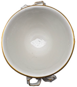 Laden Sie das Bild in den Galerie-Viewer, KPM Berlin Porzellan Deckelvase Weihnachten 1956 geblümt
