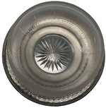 Laden Sie das Bild in den Galerie-Viewer, Antike Glasdose mit Deckel und Teller
