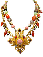 Laden Sie das Bild in den Galerie-Viewer, Natasha Stambouli, Modeschmuck, Collier, vergoldet
