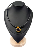 Laden Sie das Bild in den Galerie-Viewer, 18K Gelbgold Anhänger mit Amethysten
