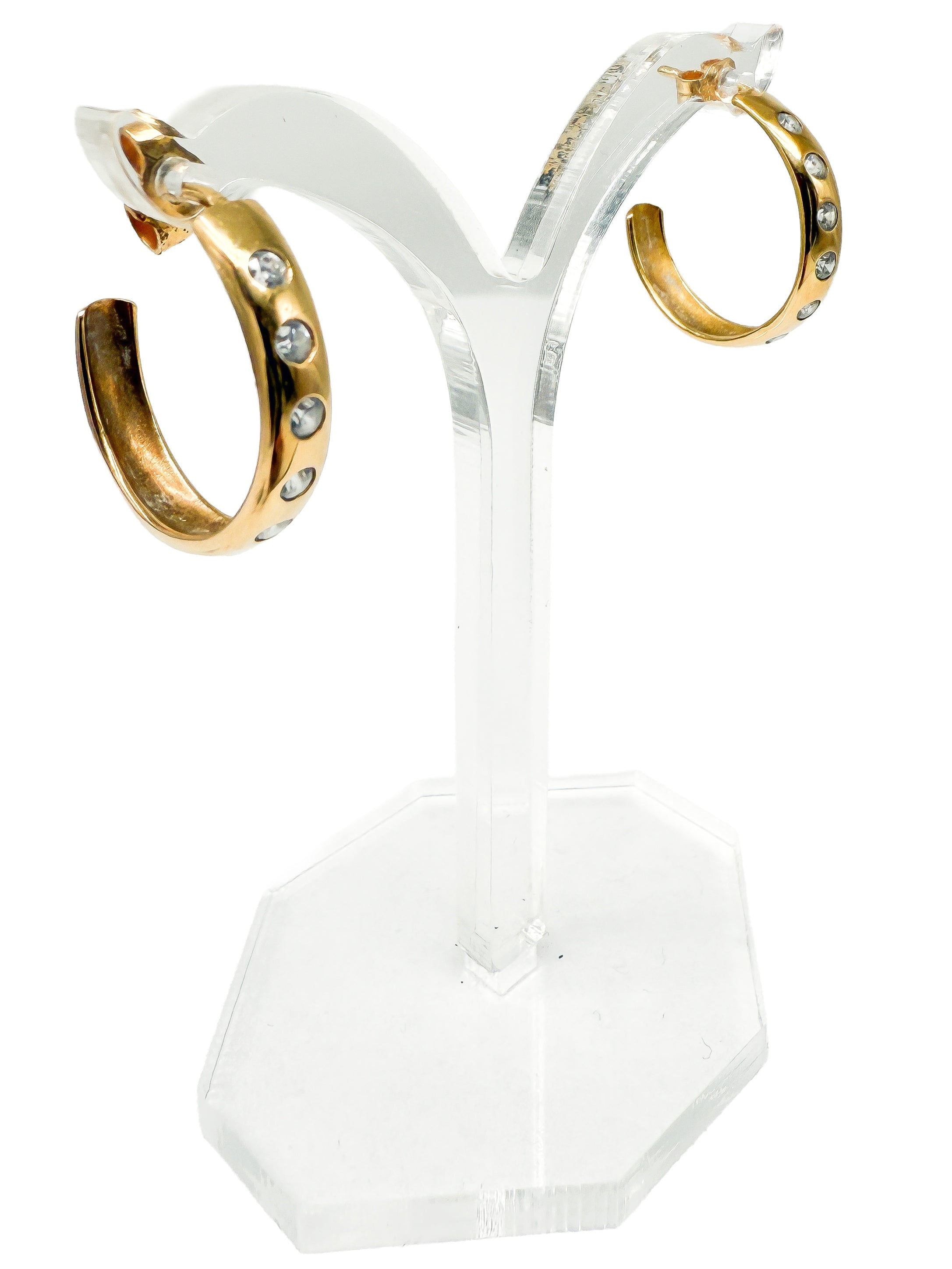 Gelbgold Ohrringe 585er mit Diamanten