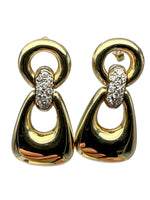 Laden Sie das Bild in den Galerie-Viewer, 750er Gelbgold Ohrringe mit Diamanten
