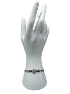 585er Weißgold; Armband mit Diamanten