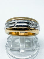 Laden Sie das Bild in den Galerie-Viewer, 750er Gelbgold Bucherer Ring mit Diamanten
