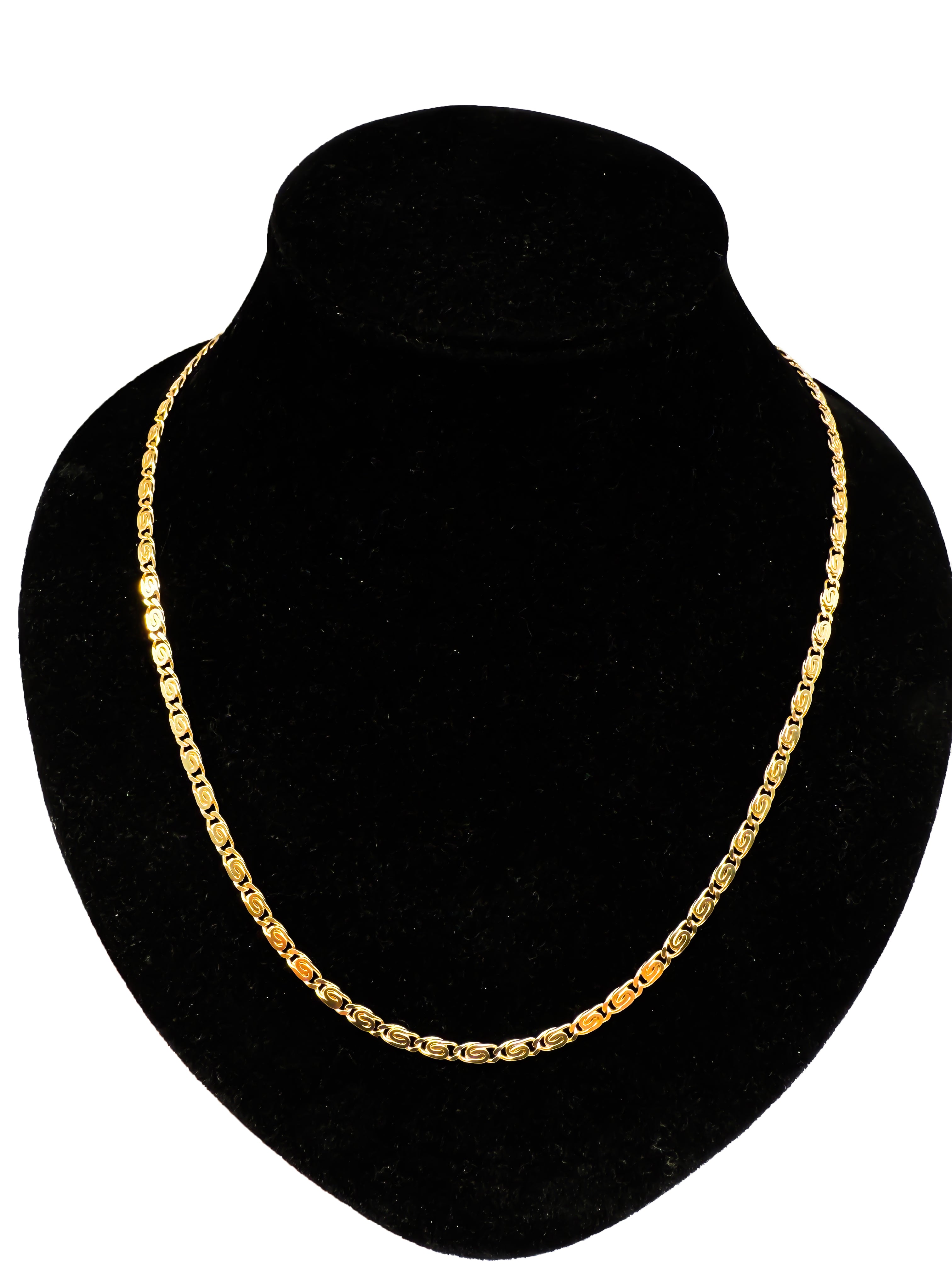 Halskette "S"-Ornamente, 585er Gelbgold