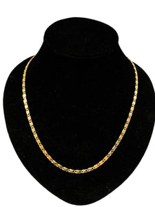 Halskette "S"-Ornamente, 585er Gelbgold