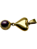 Laden Sie das Bild in den Galerie-Viewer, 750er Gelbgold Anhänger mit Amethyst
