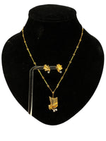 Laden Sie das Bild in den Galerie-Viewer, Auge von Medusa, Gelbgoldschmuck Set, Ohrringe und Schmuck, Lapponia, 750er Gold
