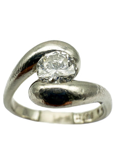 950er Platin-Ring mit Diamanten