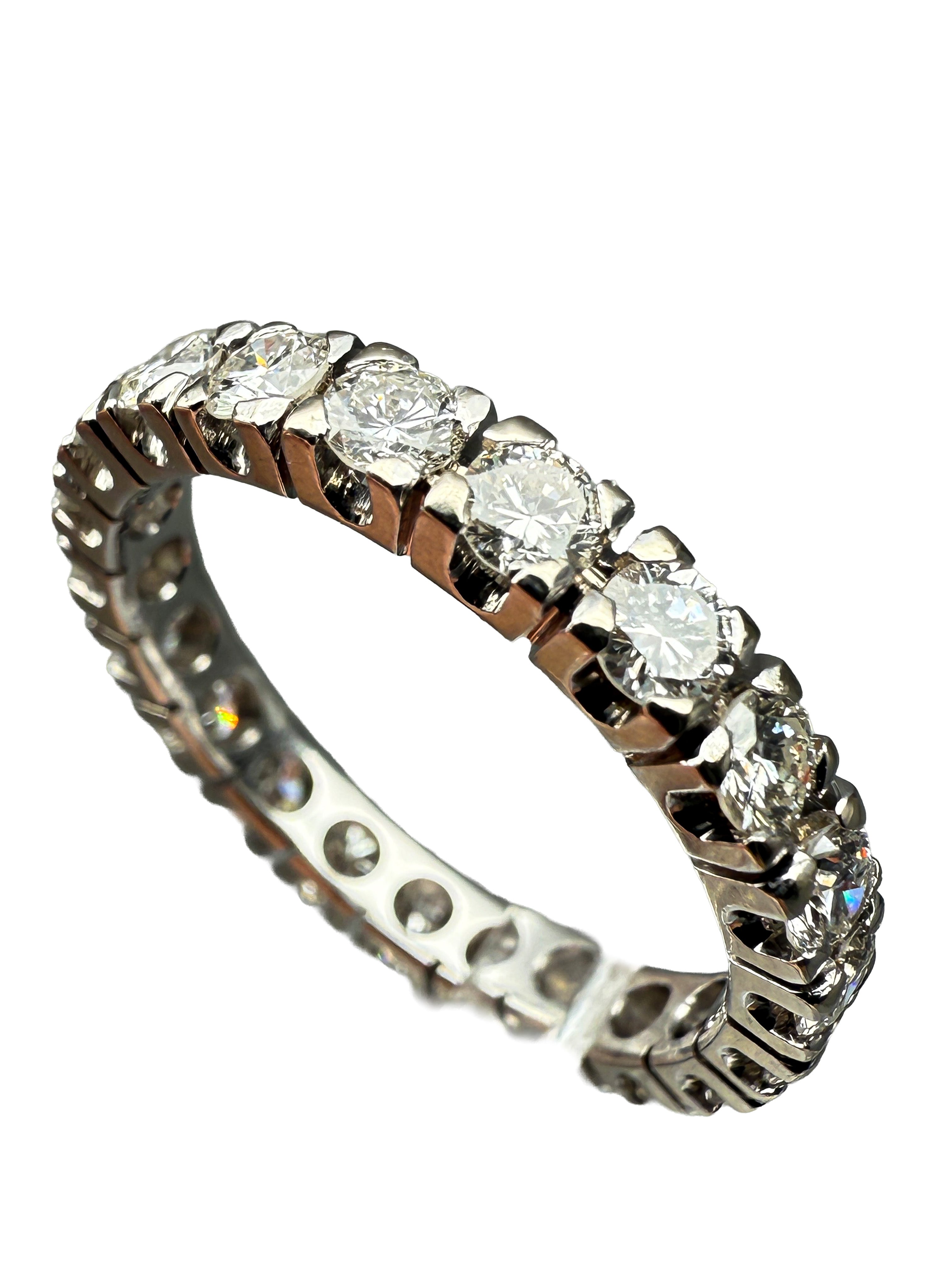 Ring 750er Weißgold mit Diamanten